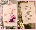 God Bless This Newborn Baby Vintage Acrylic Holy Card